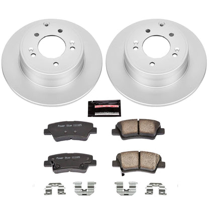 PowerStop Power Stop 12-17 Hyundai Azera Rear Z17 Evolution Geomet Coated Brake Kit CRK5381