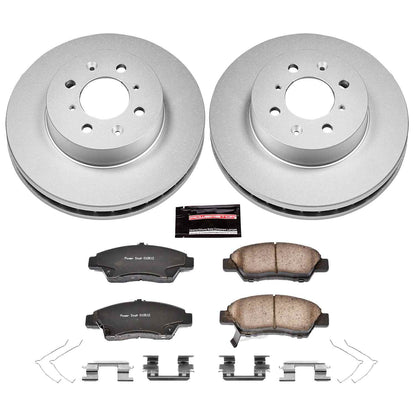 PowerStop Power Stop 09-14 Honda Fit Front Z17 Evolution Geomet Coated Brake Kit CRK5382