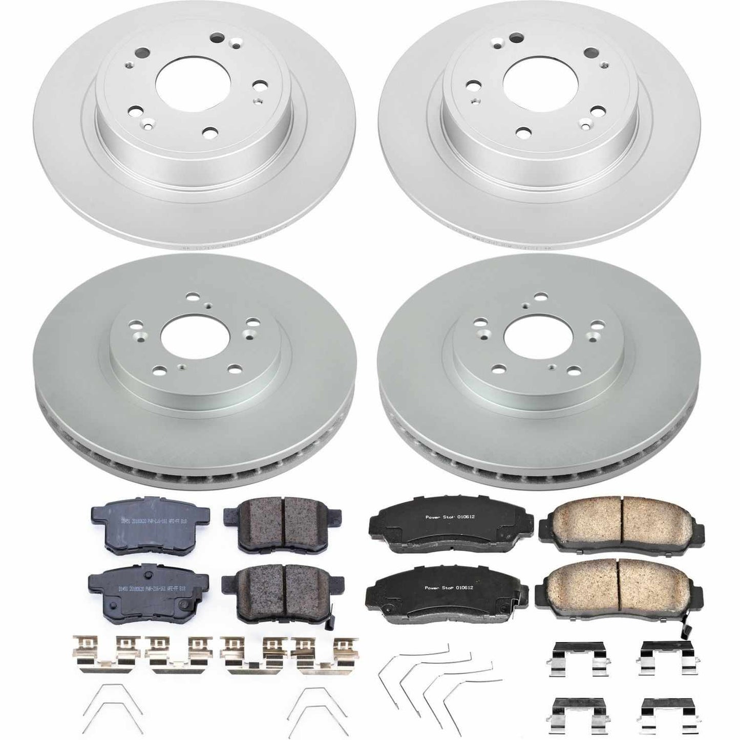 PowerStop Power Stop 11-14 Acura TSX Front & Rear Z17 Evolution Geomet Coated Brake Kit CRK5391