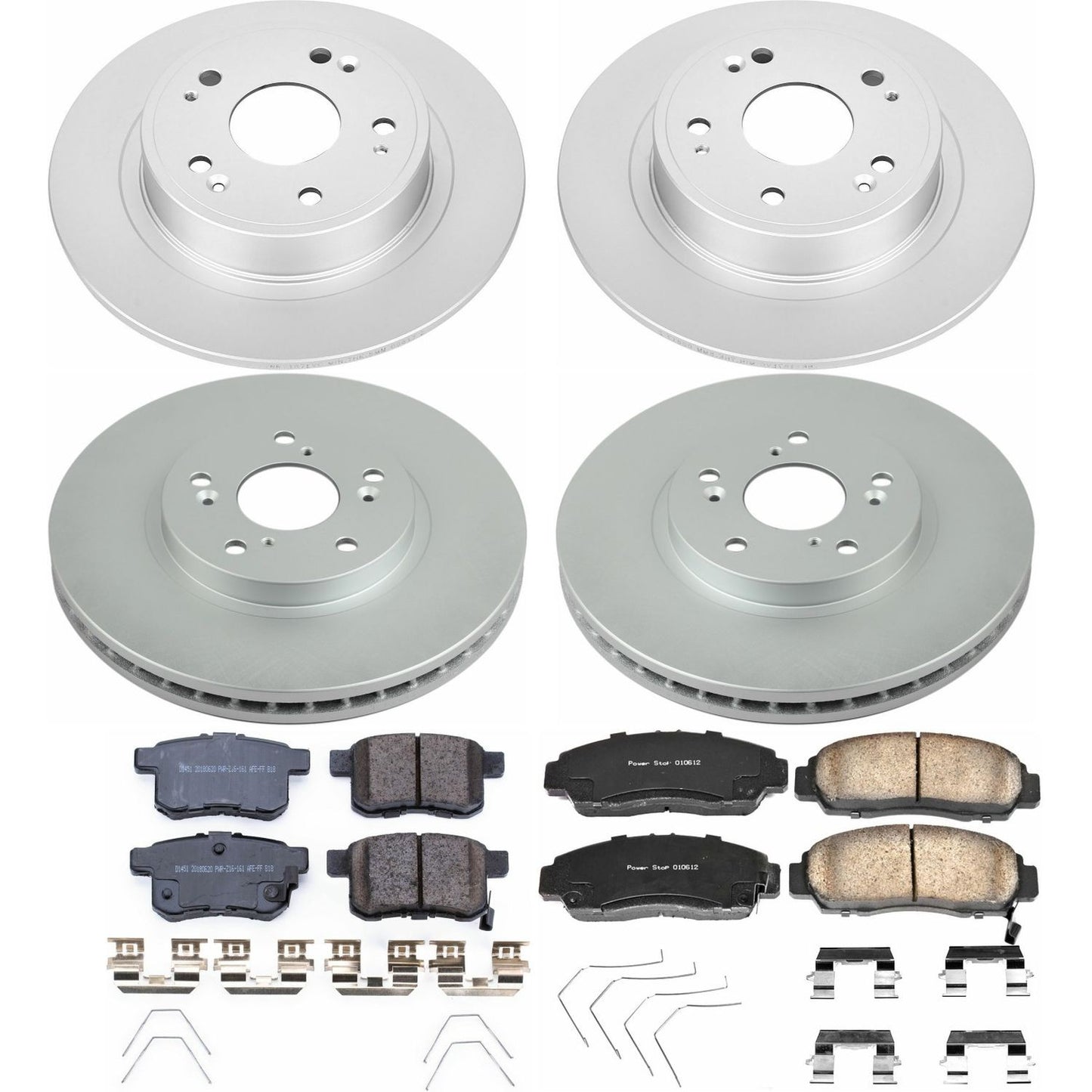 PowerStop Power Stop 11-14 Acura TSX Front & Rear Z17 Evolution Geomet Coated Brake Kit CRK5391