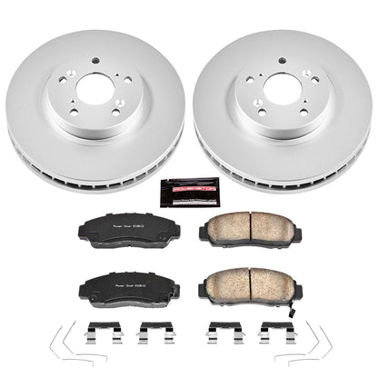 PowerStop Power Stop 11-14 Acura TSX Front Z17 Evolution Geomet Coated Brake Kit CRK5392