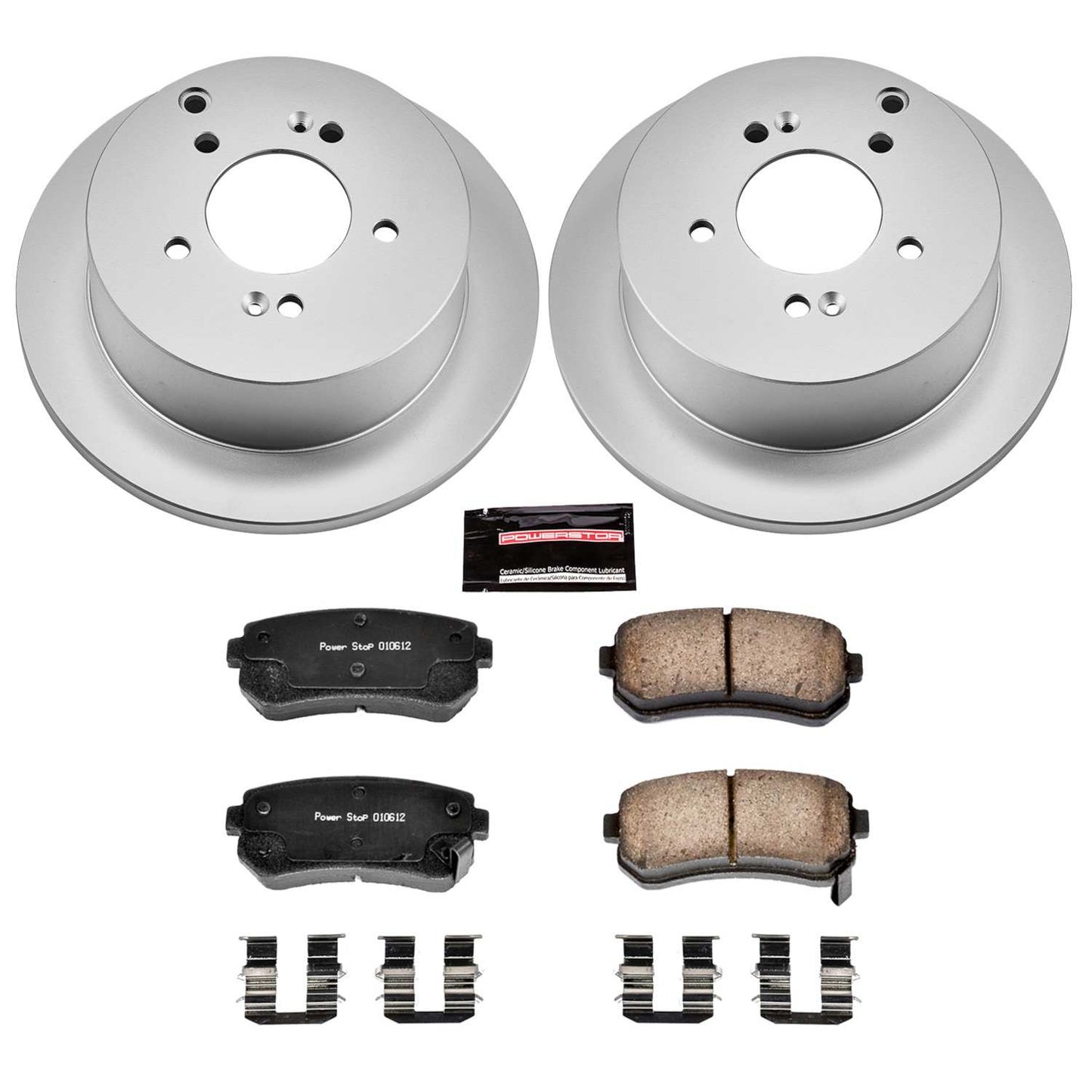 PowerStop Power Stop 10-15 Hyundai Tucson Rear Z17 Evolution Geomet Coated Brake Kit CRK5394