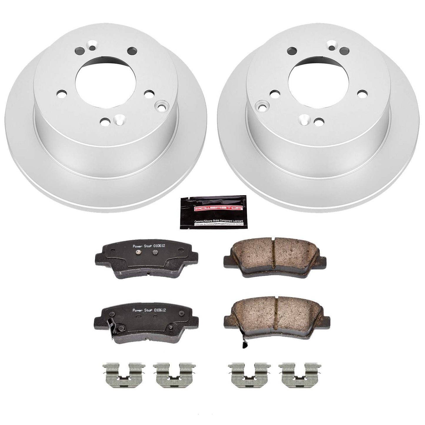 PowerStop Power Stop 08-10 Hyundai Sonata Rear Z17 Evolution Geomet Coated Brake Kit CRK5395