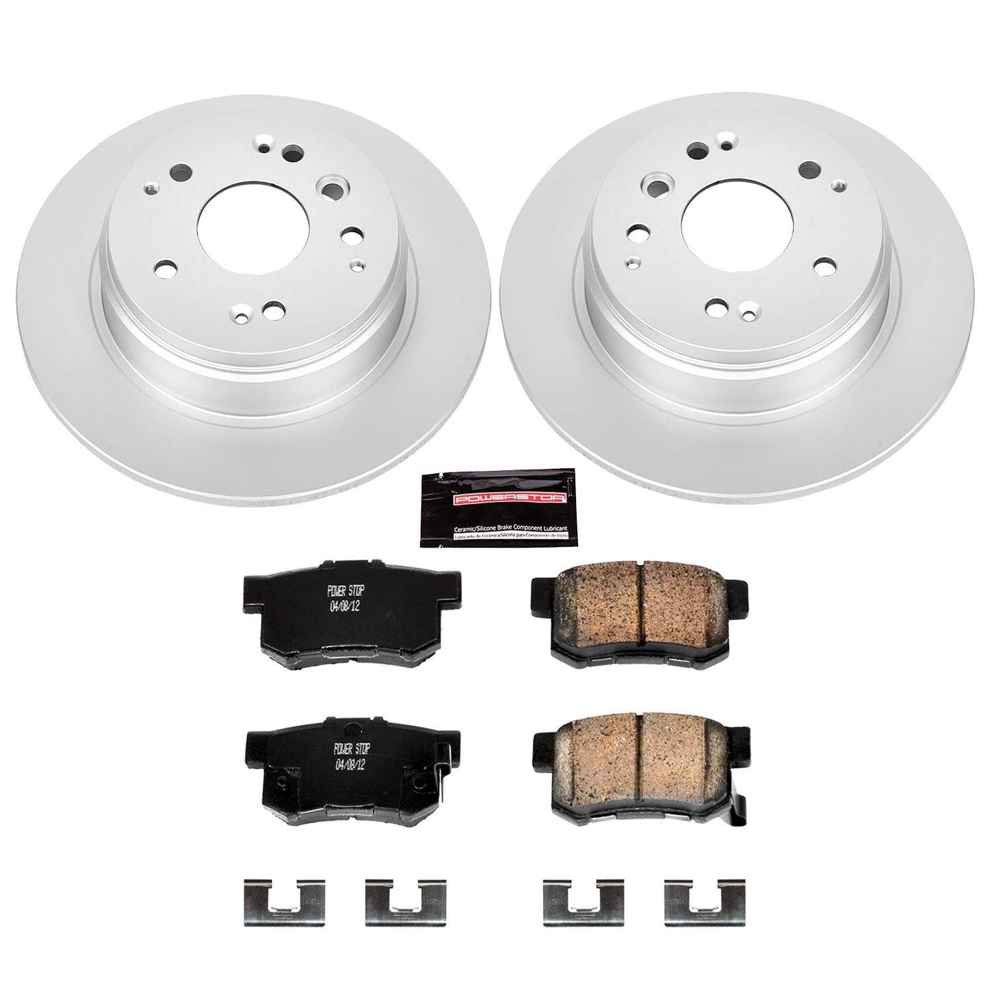PowerStop Power Stop 04-08 Acura TL Rear Z17 Evolution Geomet Coated Brake Kit CRK5399