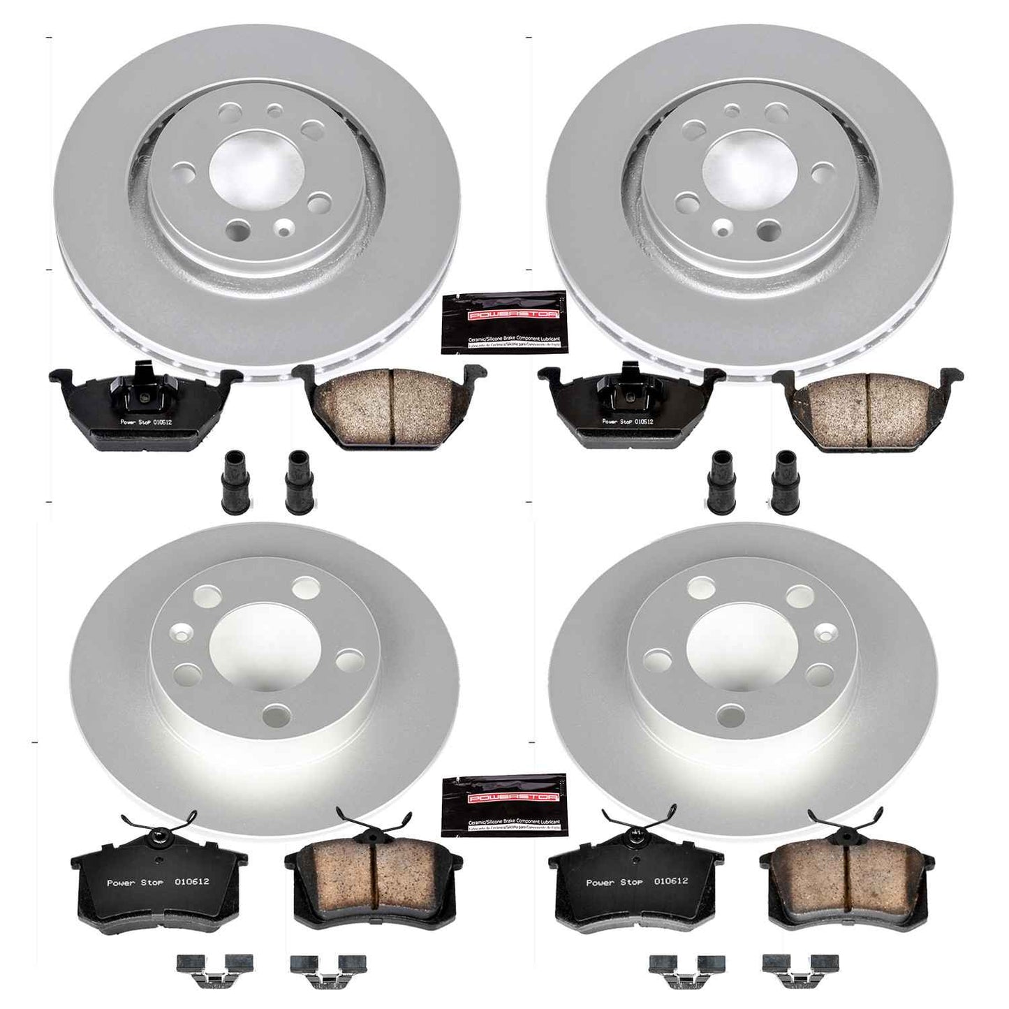 PowerStop Power Stop 1998 Volkswagen Beetle Front & Rear Z23 Evolution Sport Coated Brake Kit CRK5402