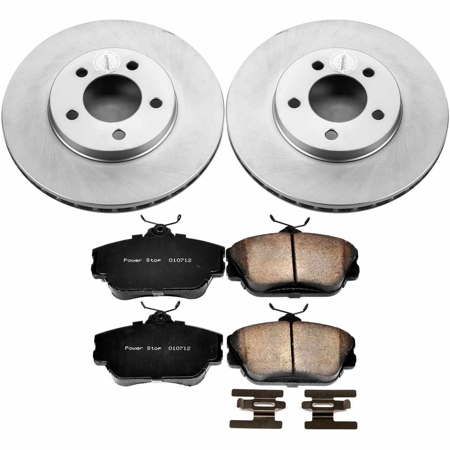 PowerStop Power Stop 1995 Ford Taurus Front Z17 Evolution Geomet Coated Brake Kit CRK5406