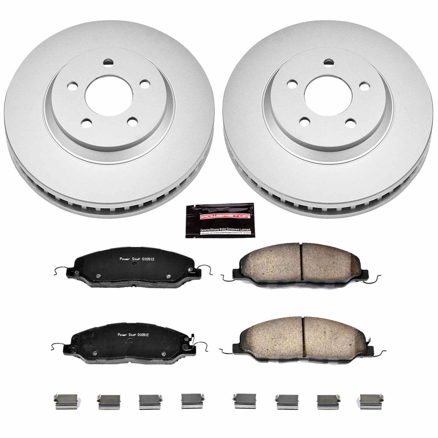 PowerStop Power Stop 11-14 Ford Mustang Front Z17 Evolution Geomet Coated Brake Kit CRK5407