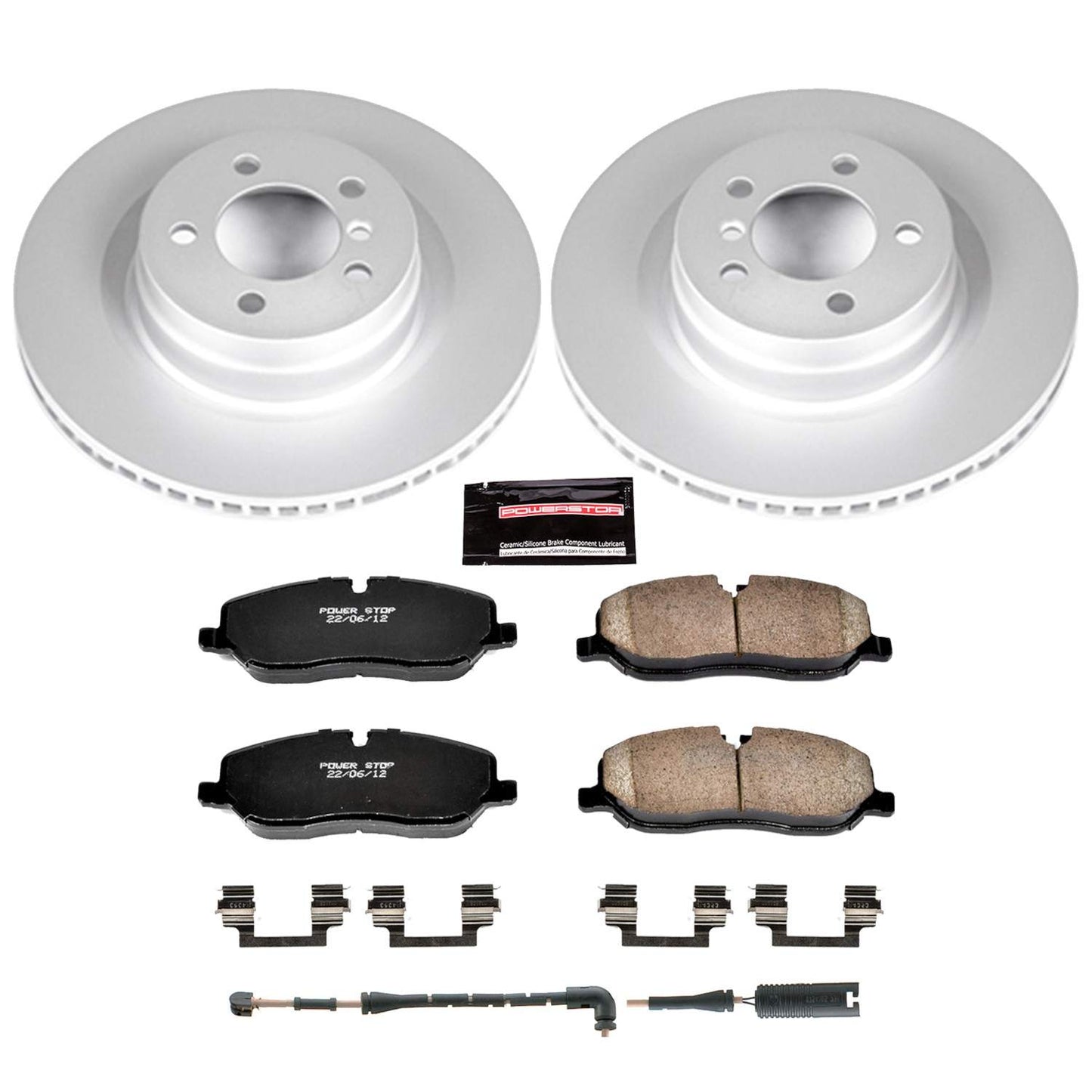 PowerStop Power Stop 06-09 Land Rover Range Rover Front Z23 Evolution Sport Coated Brake Kit CRK5419
