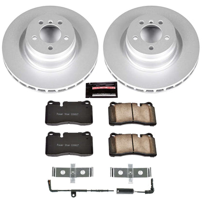 PowerStop Power Stop 06-09 Land Rover Range Rover Front Z23 Evolution Sport Coated Brake Kit CRK5424