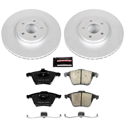 PowerStop Power Stop 06-13 Volvo C70 Front Z23 Evolution Sport Coated Brake Kit CRK5430