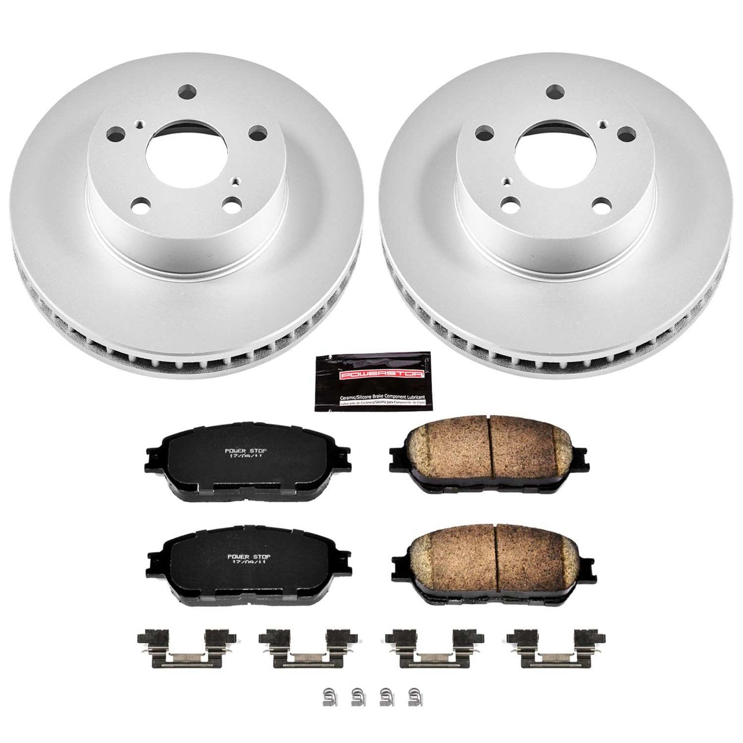 PowerStop Power Stop 05-15 Toyota Tacoma Front Z17 Evolution Geomet Coated Brake Kit CRK5431