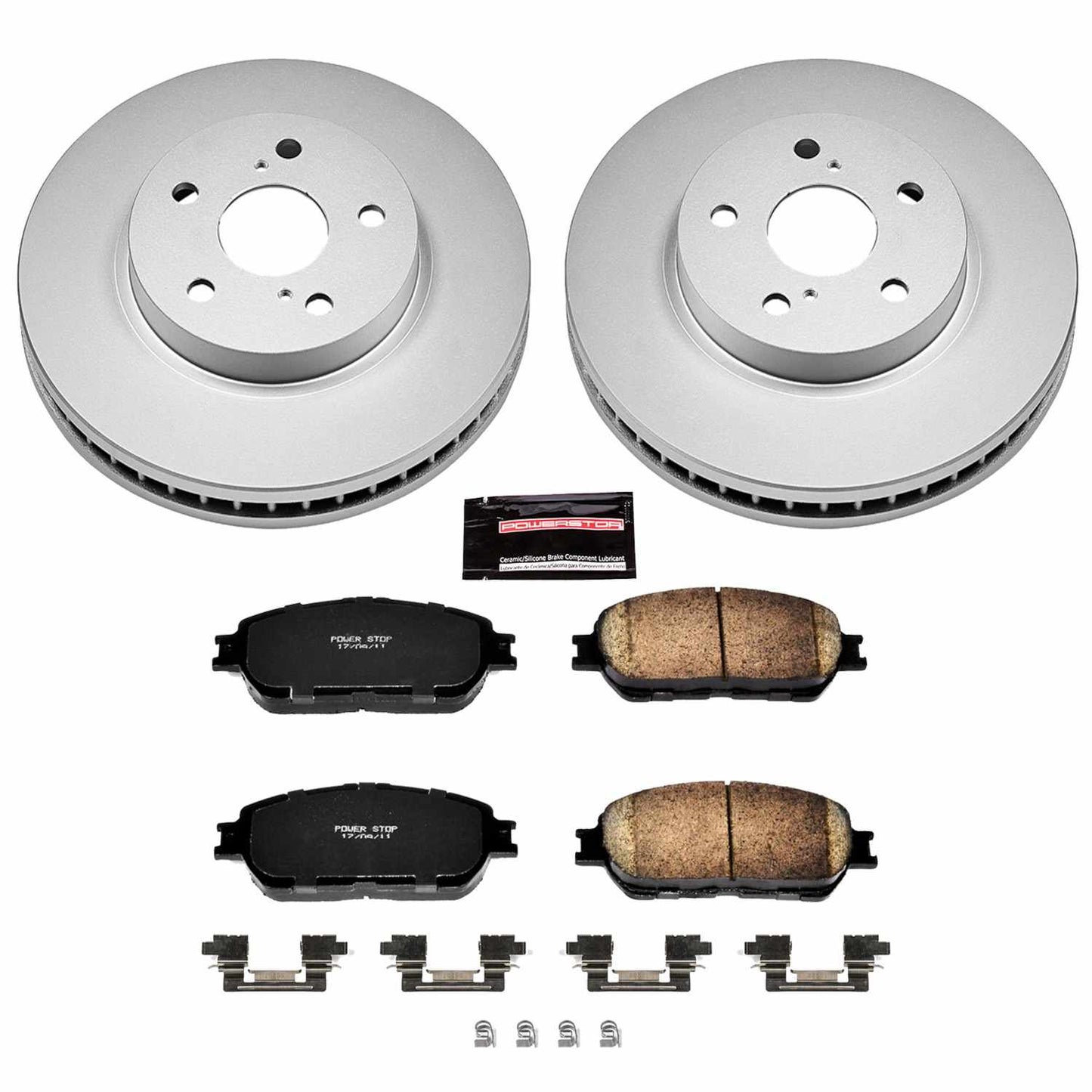 PowerStop Power Stop 05-07 Toyota Avalon Front Z17 Evolution Geomet Coated Brake Kit CRK5438