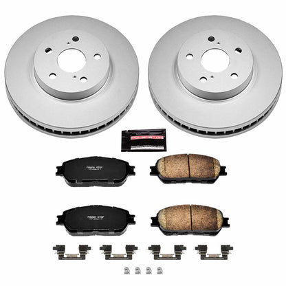 PowerStop Power Stop 05-07 Toyota Avalon Front Z17 Evolution Geomet Coated Brake Kit CRK5438