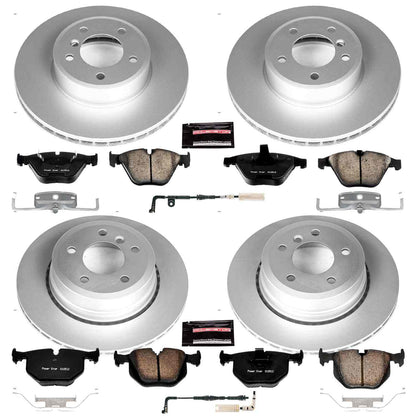 PowerStop Power Stop 06-07 BMW 525xi Front & Rear Z23 Evolution Sport Coated Brake Kit CRK5439