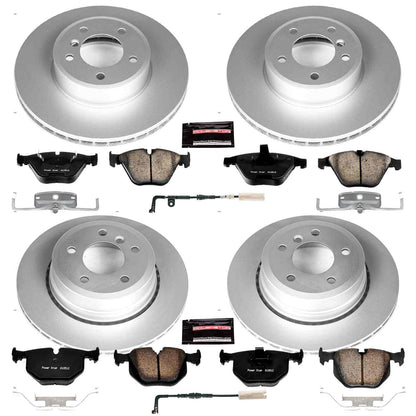 PowerStop Power Stop 06-07 BMW 530xi Front & Rear Z23 Evolution Sport Coated Brake Kit CRK5440