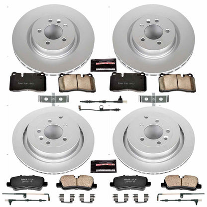 PowerStop Power Stop 06-09 Land Rover Range Rover Sport Front & Rear Z23 Evolution Sport Coated Brake Kit CRK5443