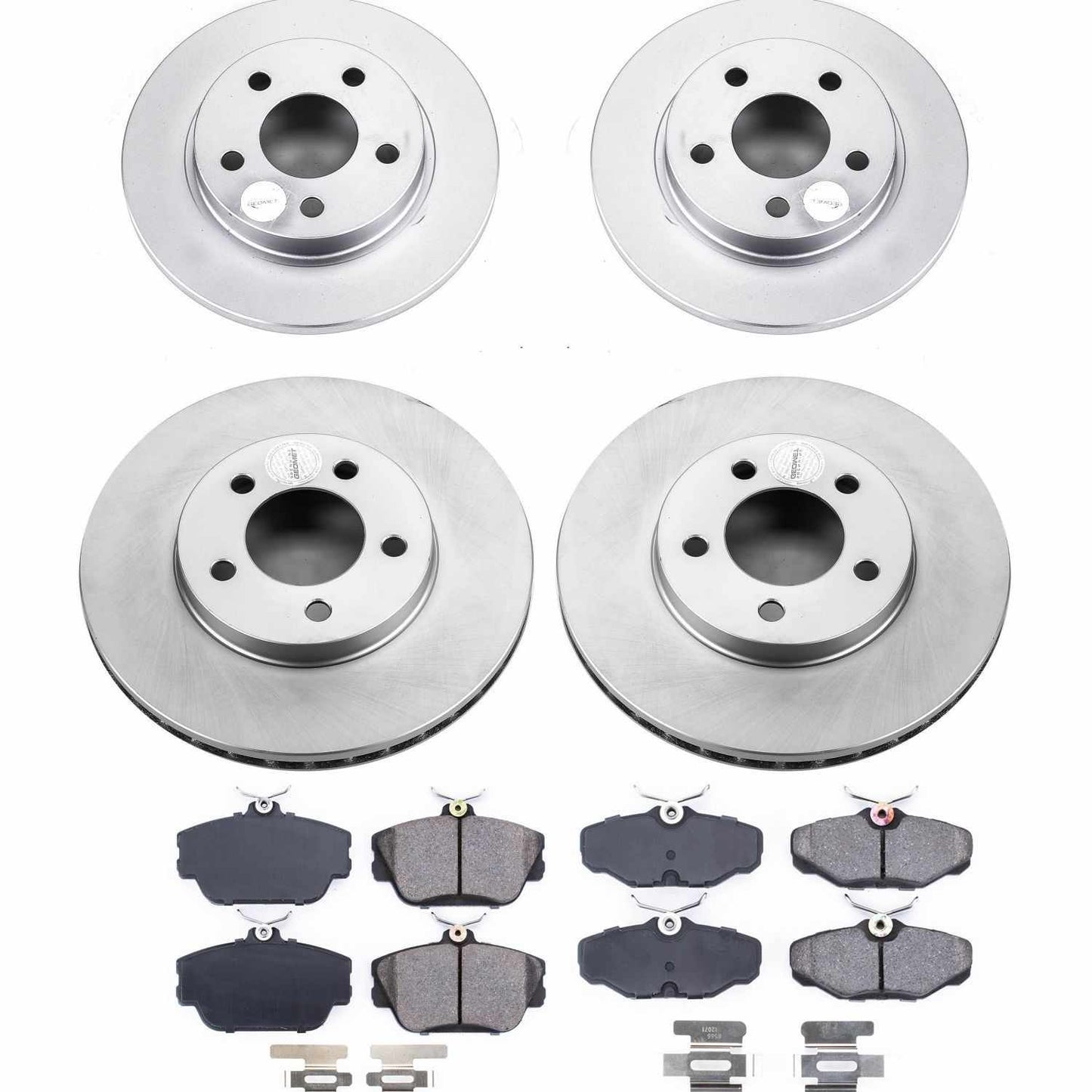 PowerStop Power Stop 1995 Ford Taurus Front & Rear Z17 Evolution Geomet Coated Brake Kit CRK5447