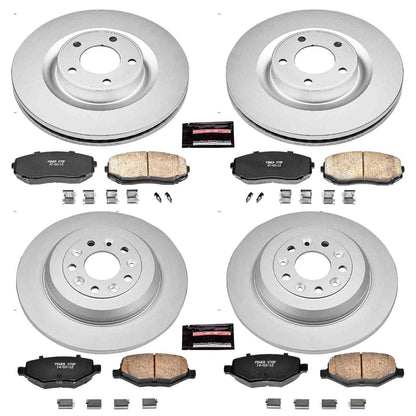 PowerStop Power Stop 11-15 Ford Edge Front & Rear Z17 Evolution Geomet Coated Brake Kit CRK5452