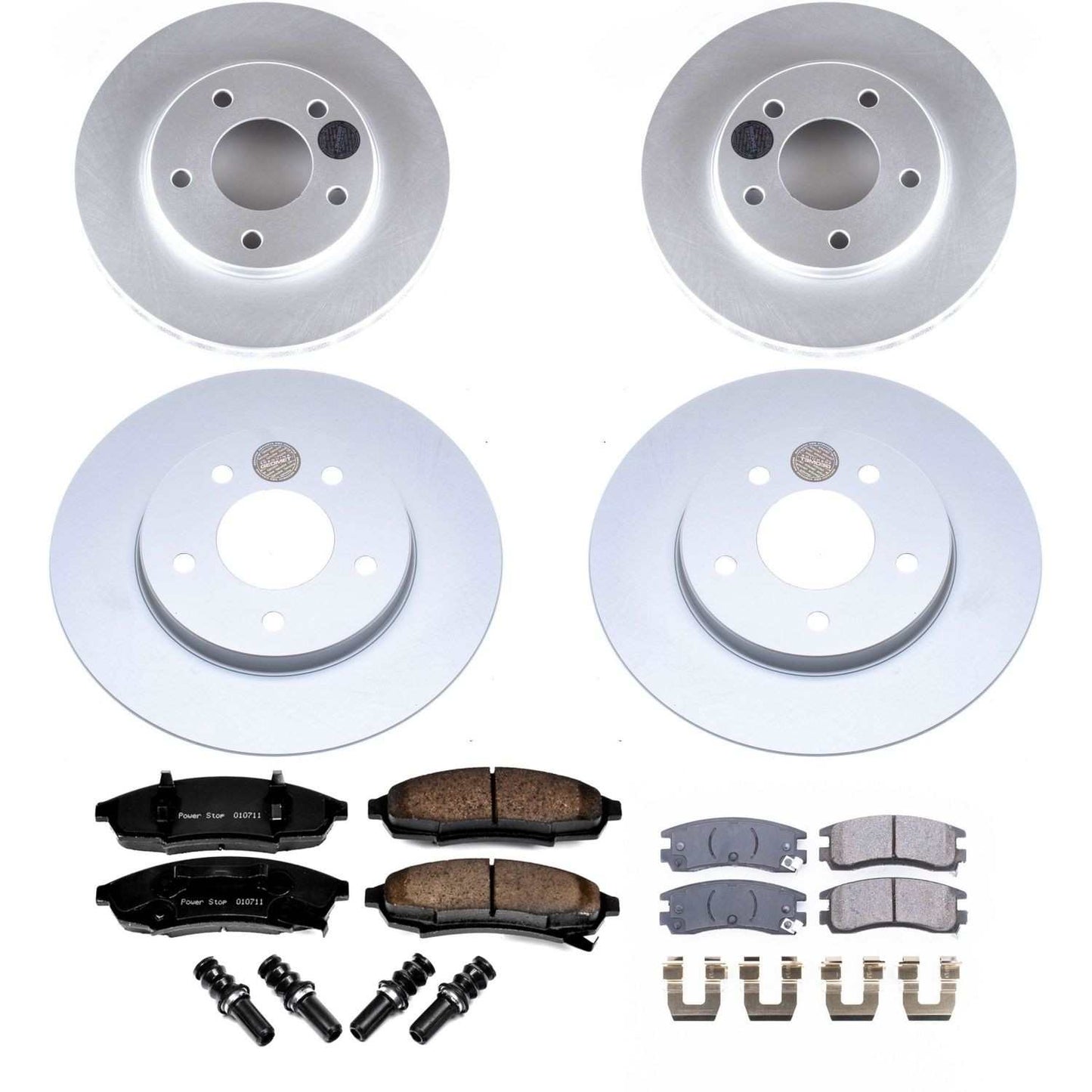 PowerStop Power Stop 94-95 Buick Regal Front & Rear Z17 Evolution Geomet Coated Brake Kit CRK5453