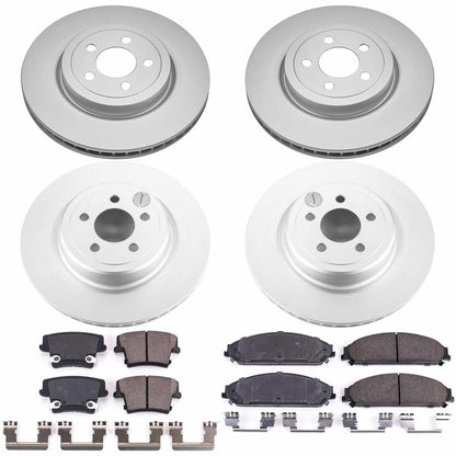 PowerStop Power Stop 06-14 Dodge Charger Front & Rear Z17 Evolution Geomet Coated Brake Kit CRK5457