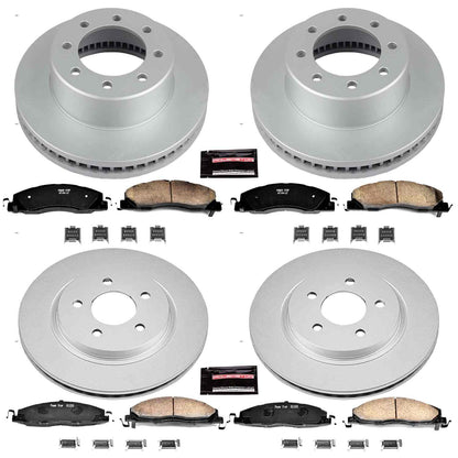 PowerStop Power Stop 09-10 Dodge Ram 2500 Front & Rear Z17 Evolution Geomet Coated Brake Kit CRK5458