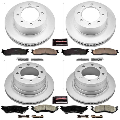 PowerStop Power Stop 06-08 Dodge Ram 1500 Front & Rear Z17 Evolution Geomet Coated Brake Kit CRK5468