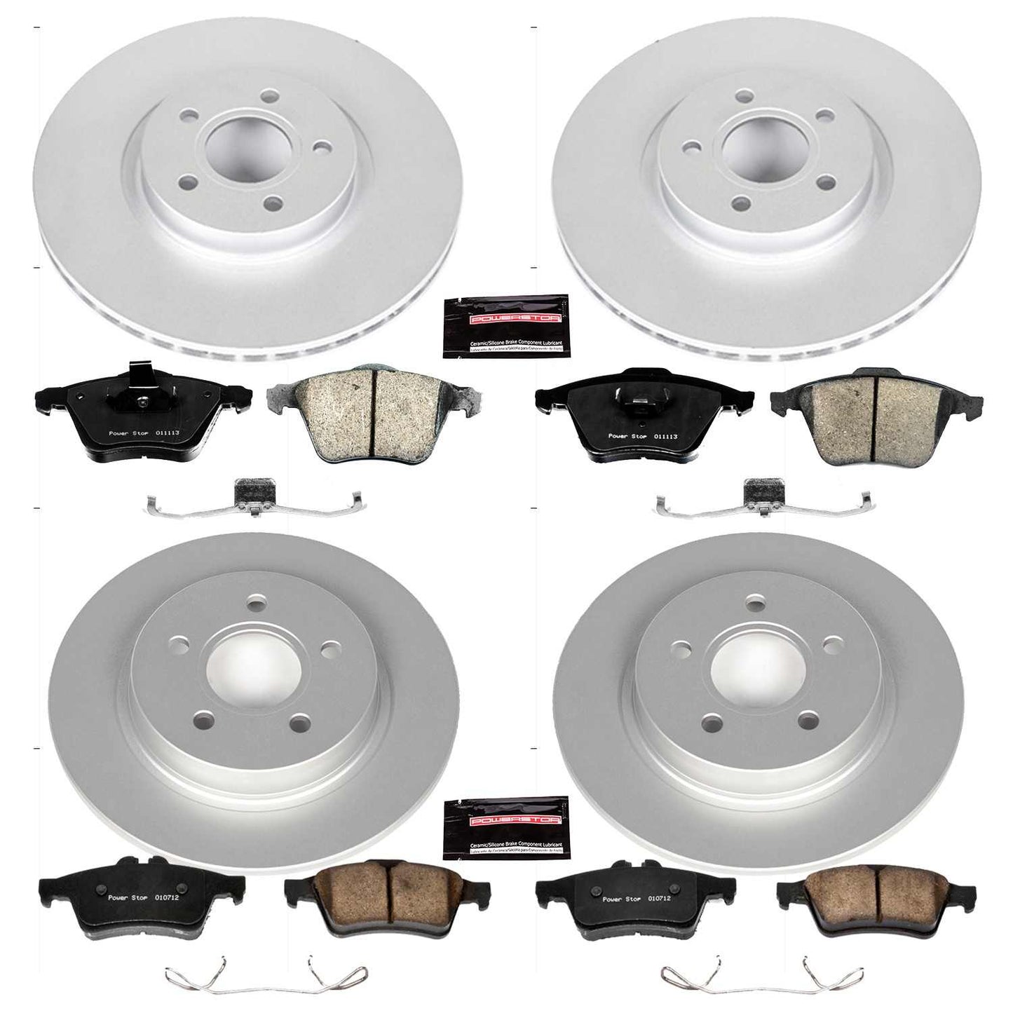PowerStop Power Stop 06-13 Volvo C70 Front & Rear Z23 Evolution Sport Coated Brake Kit CRK5469