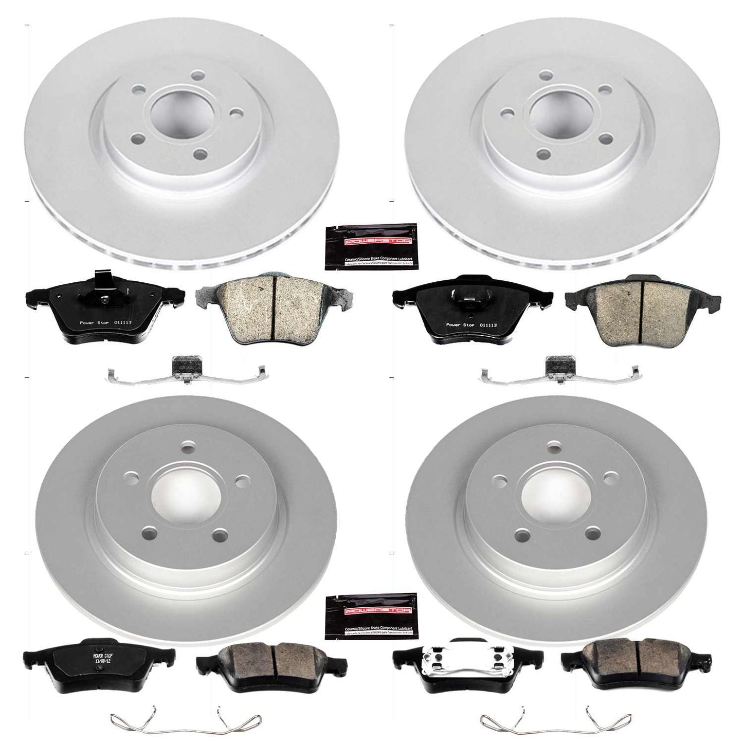 PowerStop Power Stop 04-05 Volvo S40 Front & Rear Z23 Evolution Sport Coated Brake Kit CRK5470