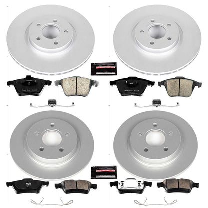 PowerStop Power Stop 04-05 Volvo S40 Front & Rear Z23 Evolution Sport Coated Brake Kit CRK5470