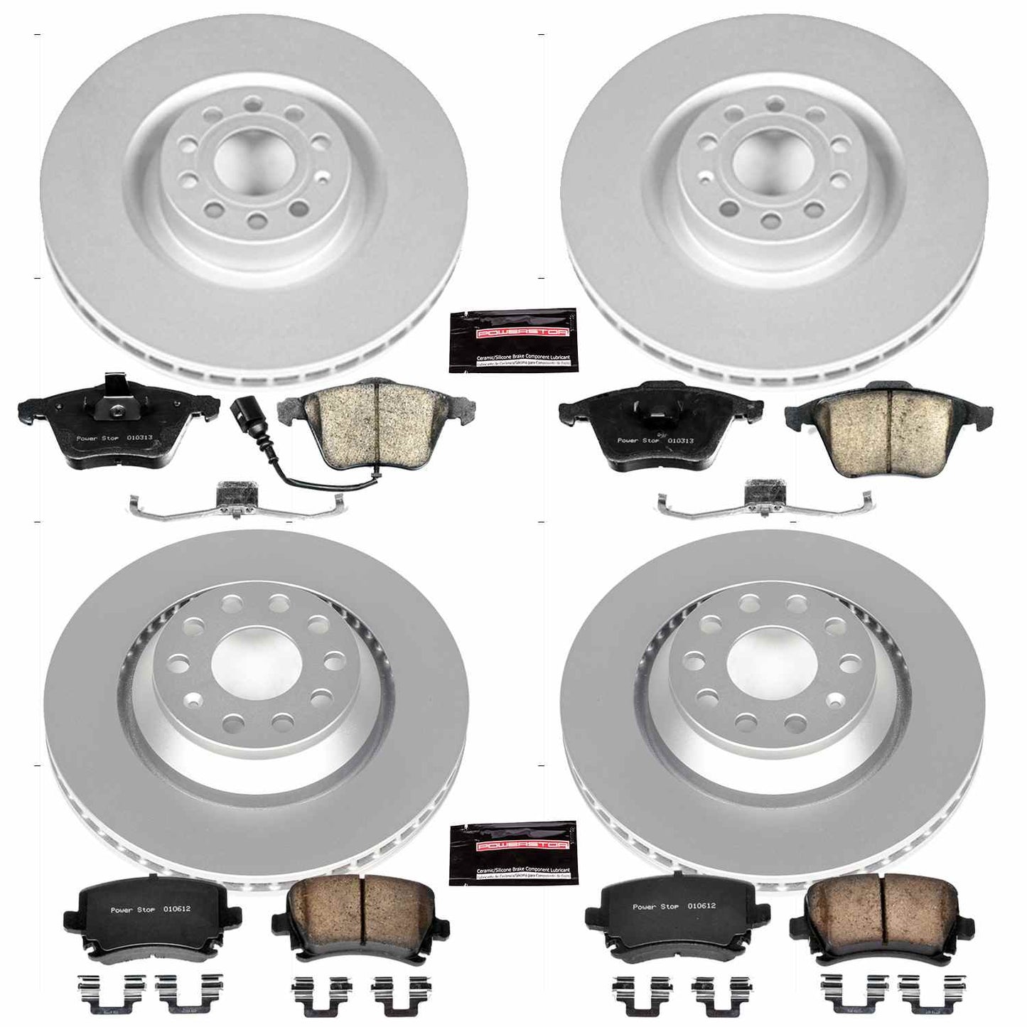 PowerStop Power Stop 09-11 Volkswagen CC Front & Rear Z23 Evolution Sport Coated Brake Kit CRK5471