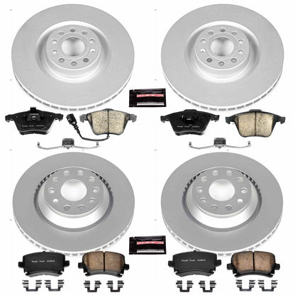 PowerStop Power Stop 09-11 Volkswagen CC Front & Rear Z23 Evolution Sport Coated Brake Kit CRK5471