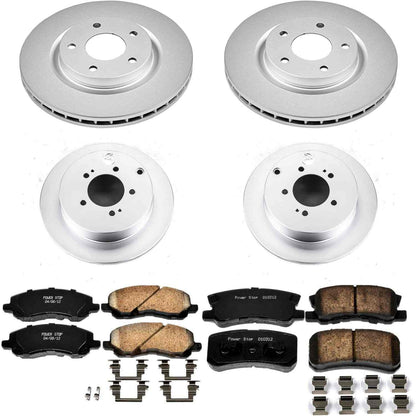 PowerStop Power Stop 07-15 Mitsubishi Outlander Front & Rear Z17 Evolution Geomet Coated Brake Kit CRK5477