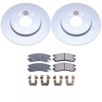 PowerStop Power Stop 94-96 Buick Regal Rear Z17 Evolution Geomet Coated Brake Kit CRK5484