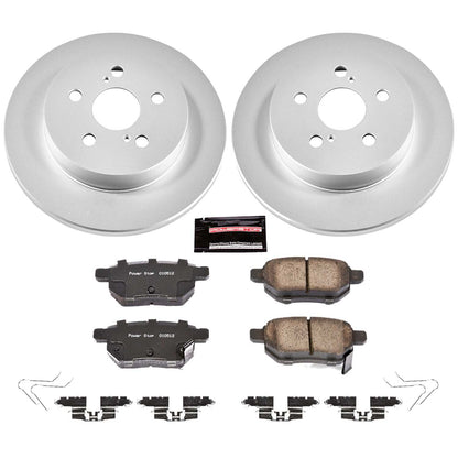 PowerStop Power Stop 11-17 Lexus CT200h Rear Z17 Evolution Geomet Coated Brake Kit CRK5503