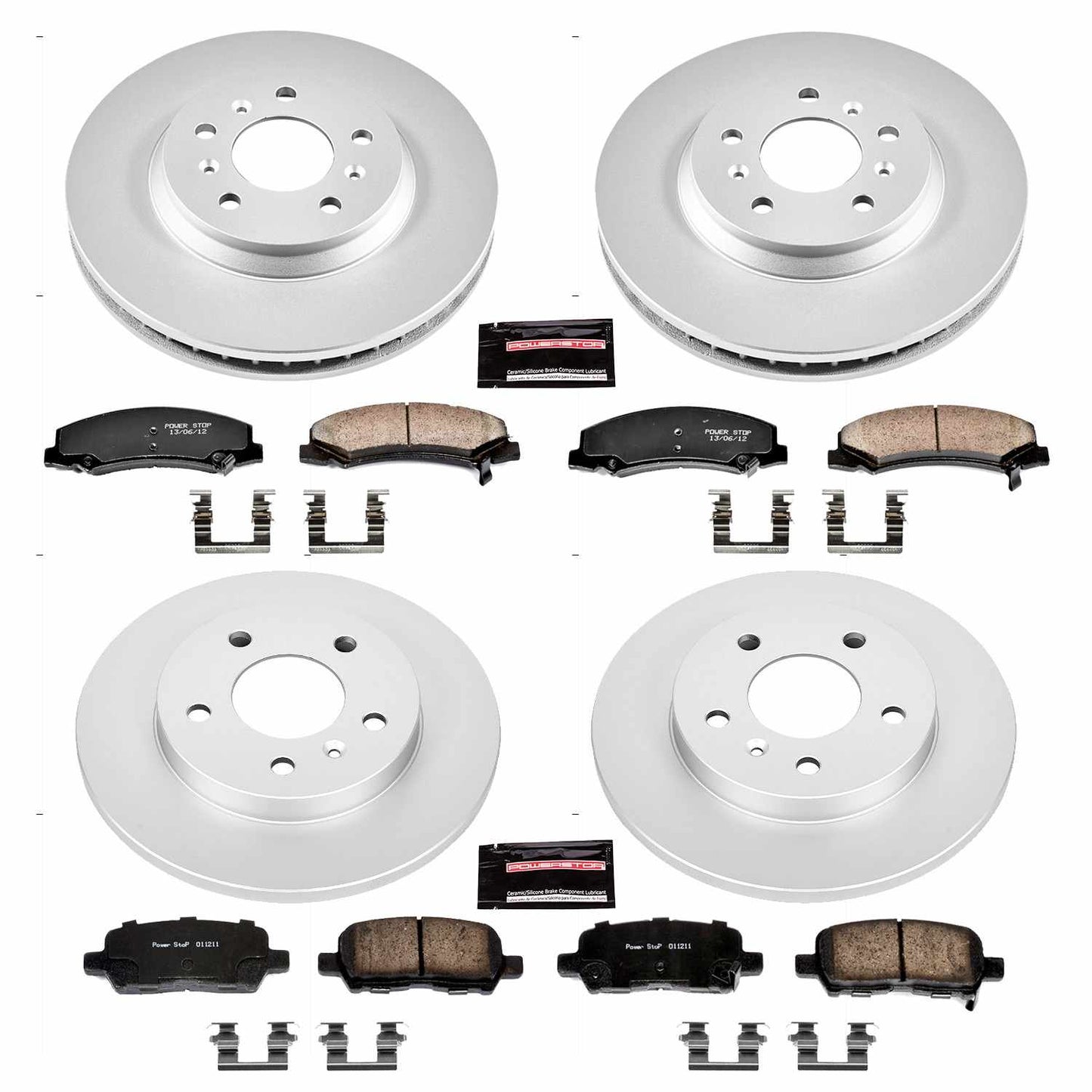 PowerStop Power Stop 11-13 Chevrolet Impala Front & Rear Z17 Evolution Geomet Coated Brake Kit CRK5504