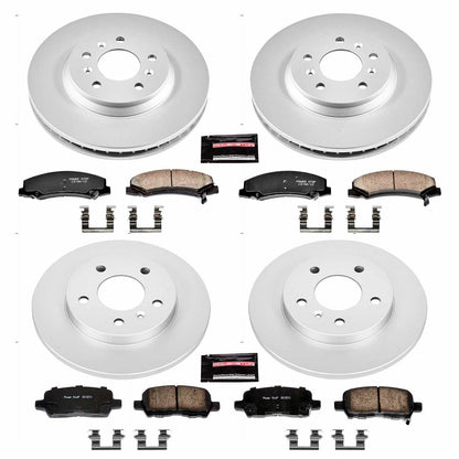 PowerStop Power Stop 11-13 Chevrolet Impala Front & Rear Z17 Evolution Geomet Coated Brake Kit CRK5504