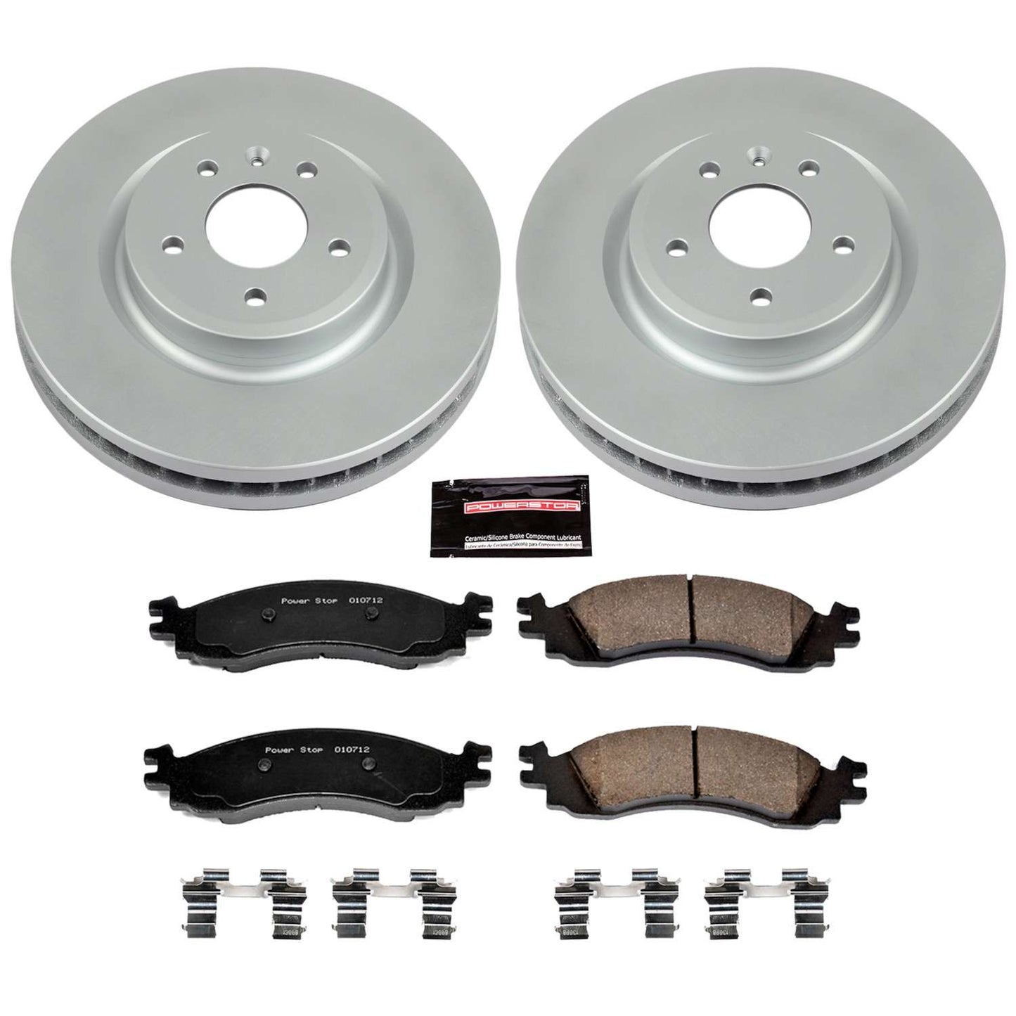 PowerStop Power Stop 2010 Ford Taurus Front Z17 Evolution Geomet Coated Brake Kit CRK5507