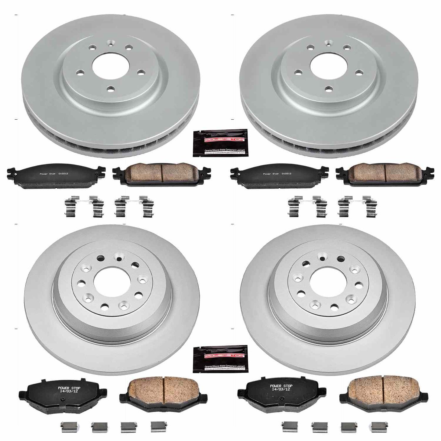 PowerStop Power Stop 09-11 Ford Flex Front & Rear Z17 Evolution Geomet Coated Brake Kit CRK5510