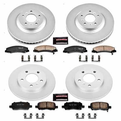 PowerStop Power Stop 12-13 Chevrolet Impala Front & Rear Z17 Evolution Geomet Coated Brake Kit CRK5514