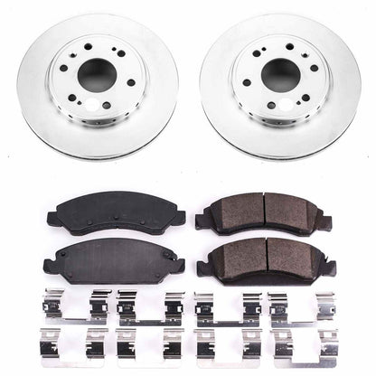 PowerStop Power Stop 08-19 Chevrolet Tahoe Front Z17 Evolution Geomet Coated Brake Kit CRK5519