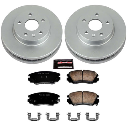 PowerStop Power Stop 11-16 Buick LaCrosse Front Z17 Evolution Geomet Coated Brake Kit CRK5522