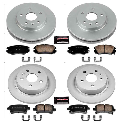 PowerStop Power Stop 12-16 Buick LaCrosse Front & Rear Z17 Evolution Geomet Coated Brake Kit CRK5523