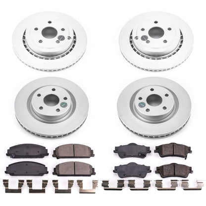 PowerStop Power Stop 08-09 Pontiac G8 Front & Rear Z17 Evolution Geomet Coated Brake Kit CRK5530