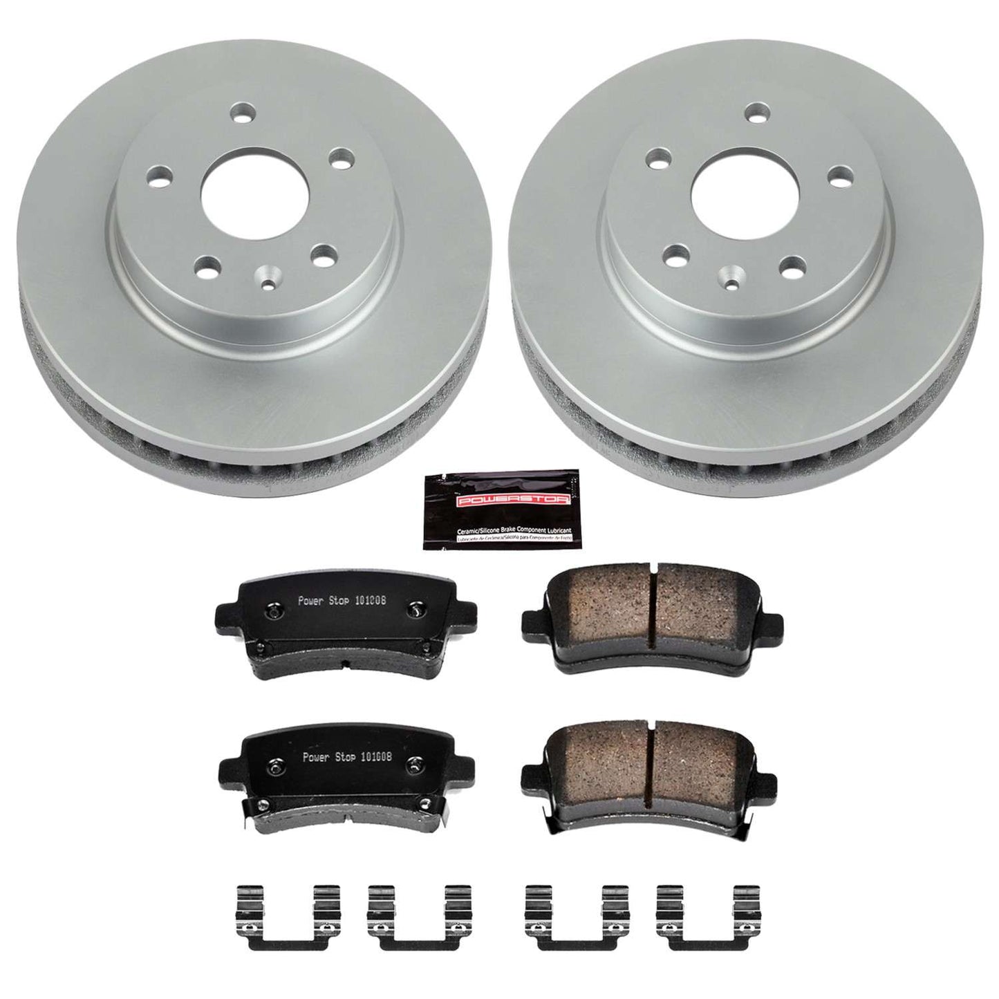 PowerStop Power Stop 12-16 Buick LaCrosse Rear Z17 Evolution Geomet Coated Brake Kit CRK5531