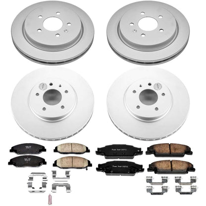 PowerStop Power Stop 09-11 Cadillac STS Front & Rear Z17 Evolution Geomet Coated Brake Kit CRK5539