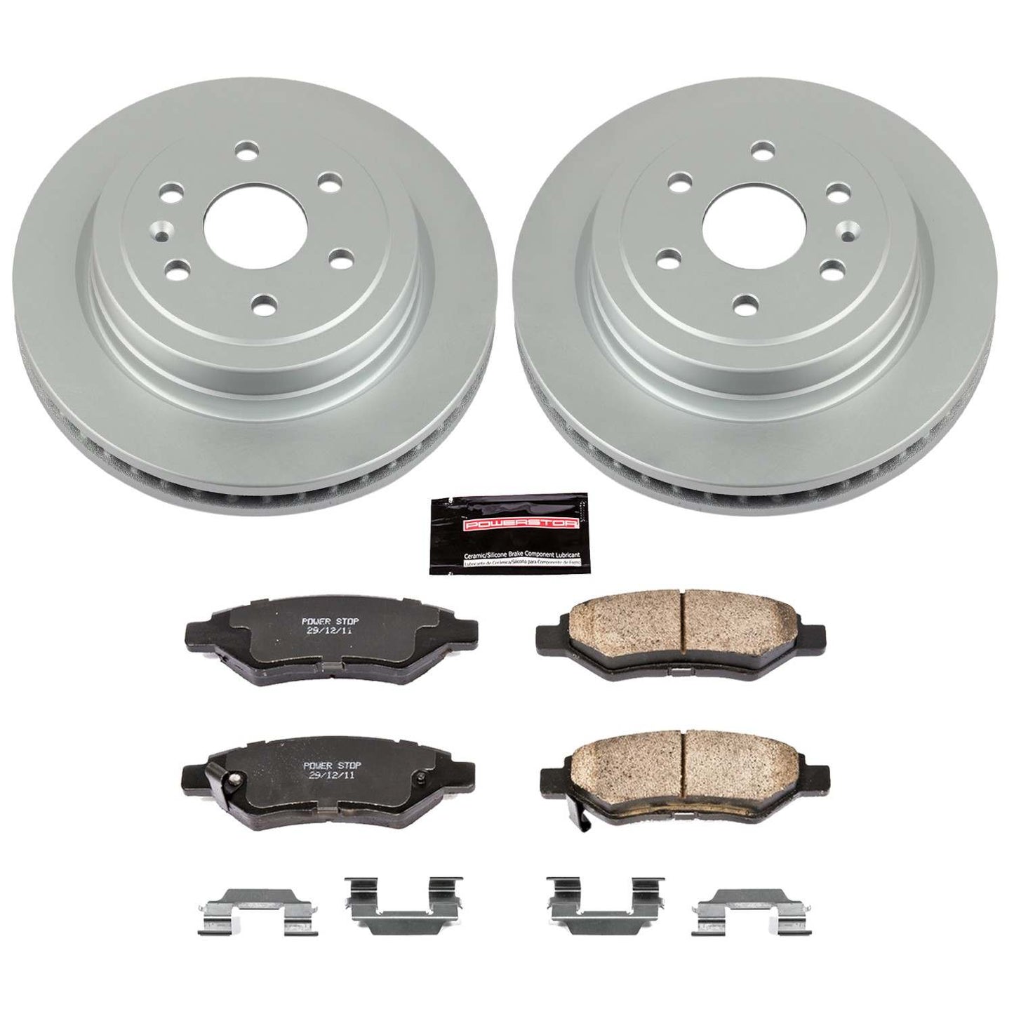 PowerStop Power Stop 10-16 Cadillac SRX Rear Z17 Evolution Geomet Coated Brake Kit CRK5543