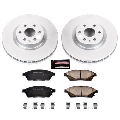 PowerStop Power Stop 10-16 Cadillac SRX Front Z17 Evolution Geomet Coated Brake Kit CRK5545
