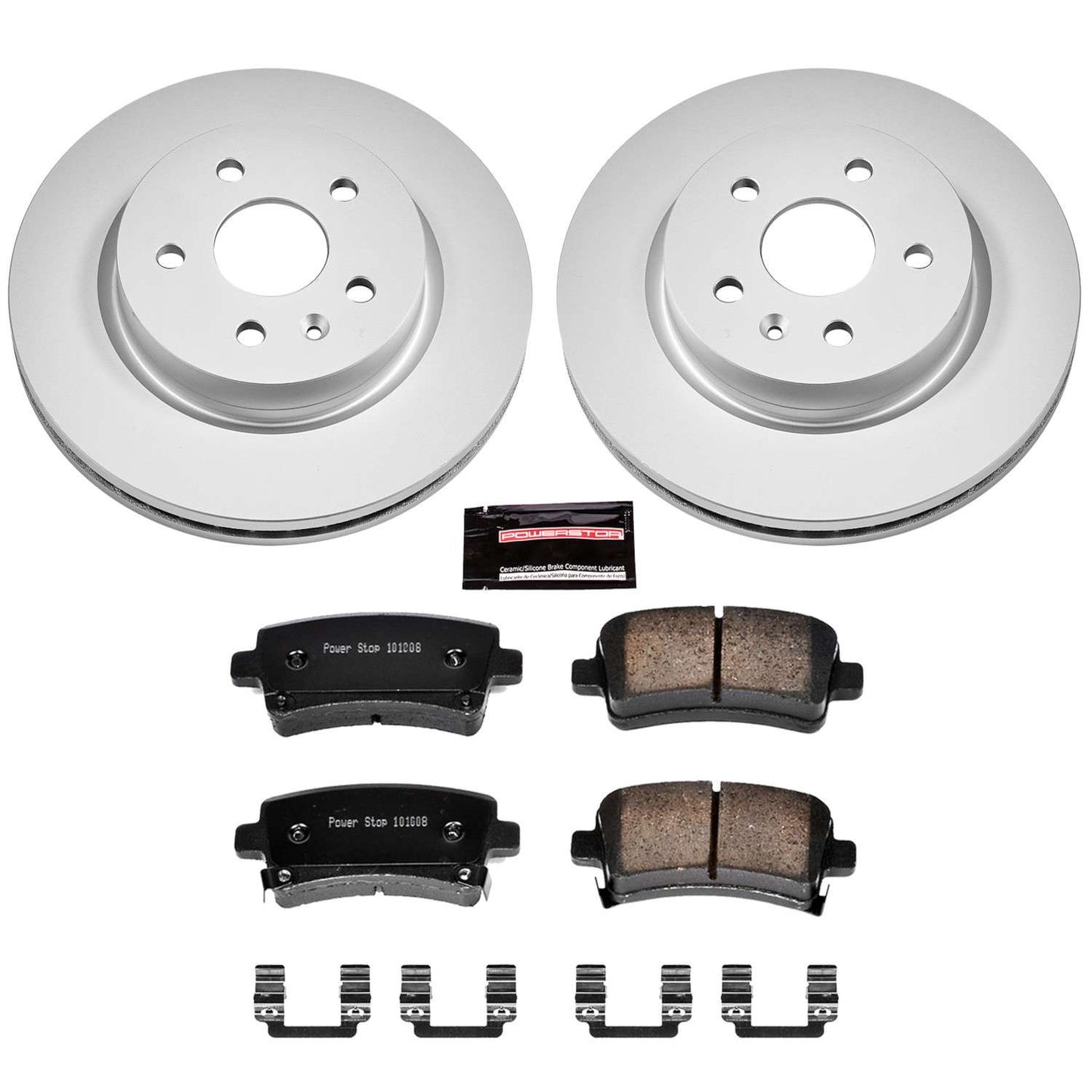 PowerStop Power Stop 2010 Buick Allure Rear Z17 Evolution Geomet Coated Brake Kit CRK5547