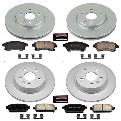 PowerStop Power Stop 11-15 Chevrolet Cruze Front & Rear Z17 Evolution Geomet Coated Brake Kit CRK5551