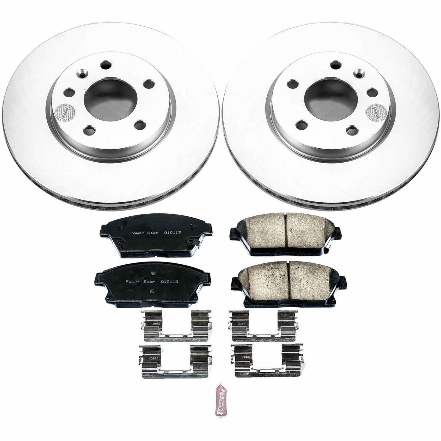 PowerStop Power Stop 12-17 Buick Verano Front Z17 Evolution Geomet Coated Brake Kit CRK5554